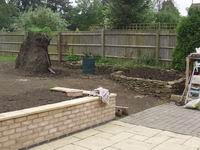 Spreading the topsoil